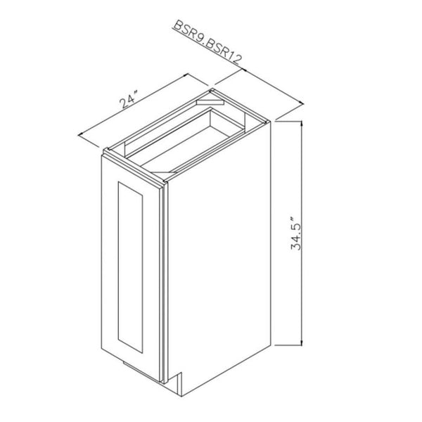 Dove White Shaker - 9in Base