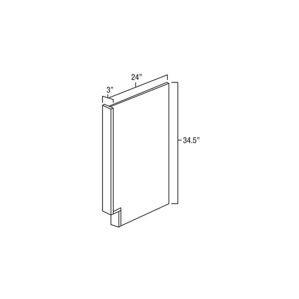 Winchester Grey Recessed Panel - 3in Panel