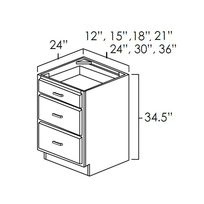 Dove White Shaker - 12in Base