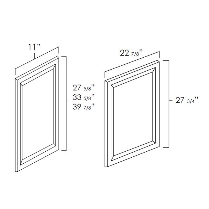 Platinum Grey Shaker - 12in Panel