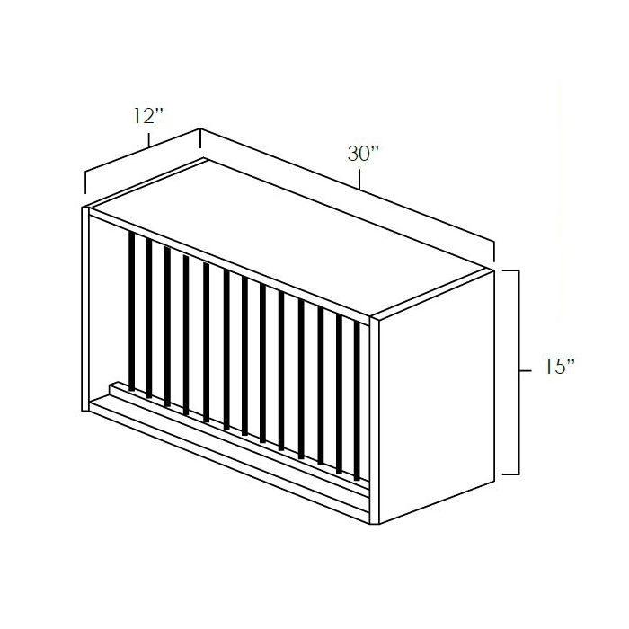 Winchester Grey Recessed Panel - 30in Specialty