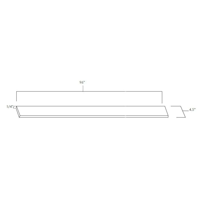 Winchester Grey Shaker - 96in Moulding