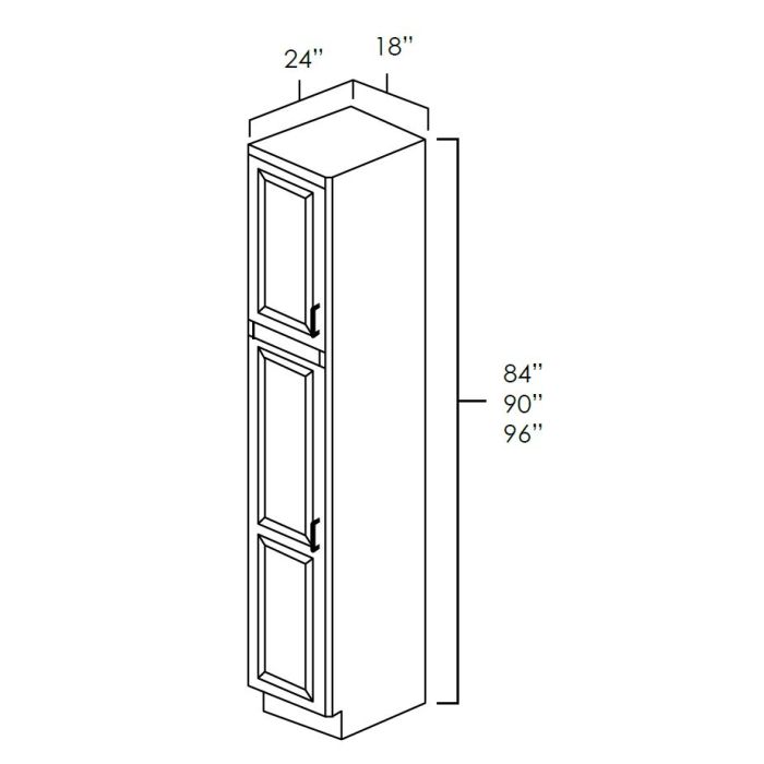 Winchester Grey Shaker - 18in Tall