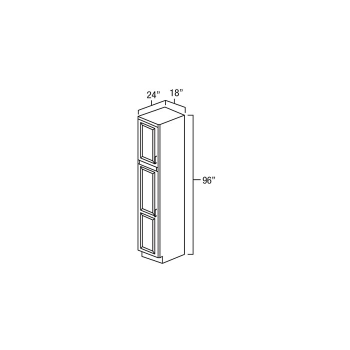 Winchester Grey Recessed Panel - 18in Tall