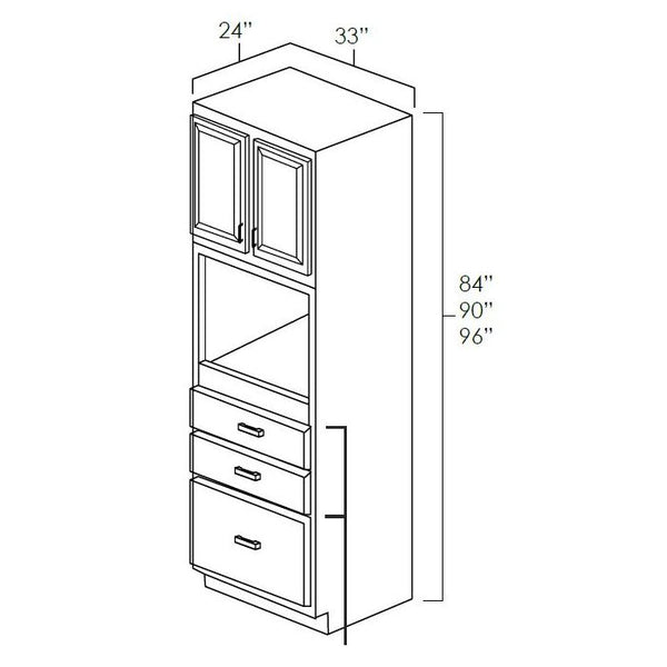 Platinum Grey Shaker - 33in Tall