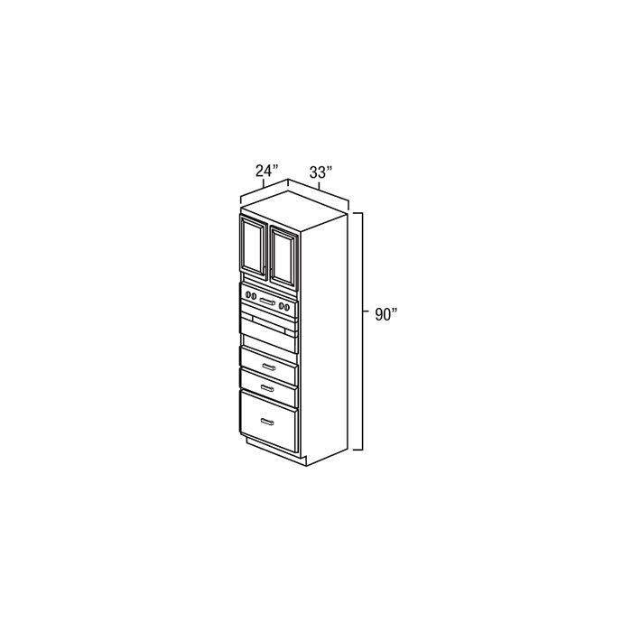 Dove White Shaker - 33in Tall