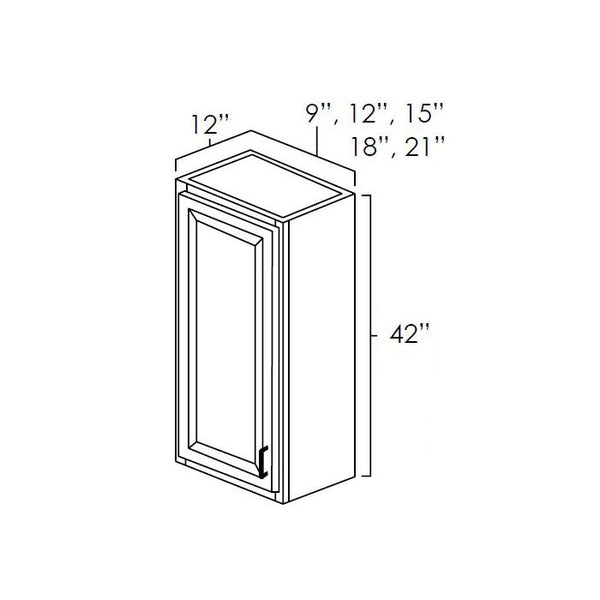 Winchester Grey Recessed Panel - 9in Wall