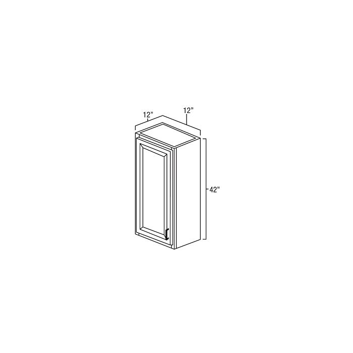 Aspen White Raised Panel - 12in Wall