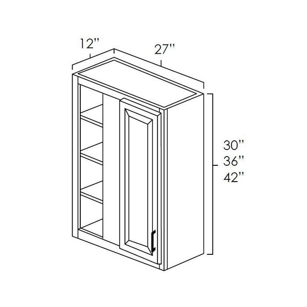 Winchester Grey Shaker - 27in Wall