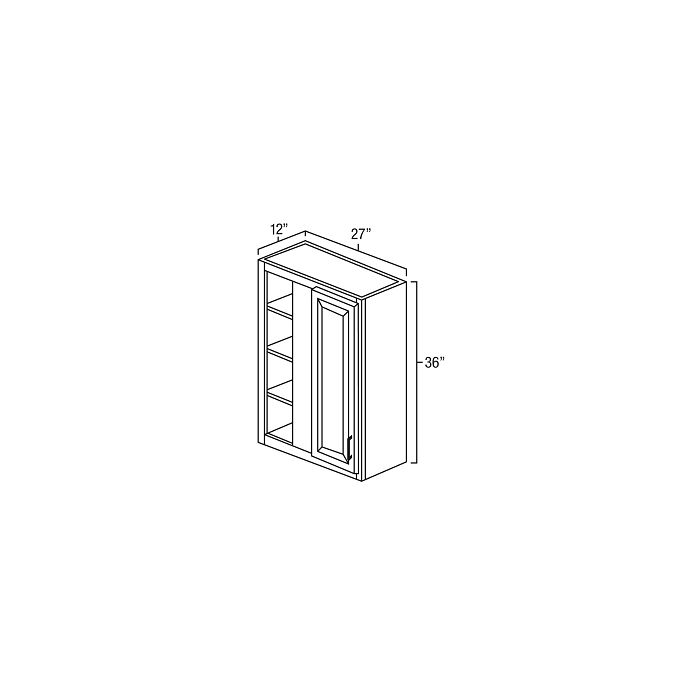 Winchester Grey Recessed Panel - 27in Wall