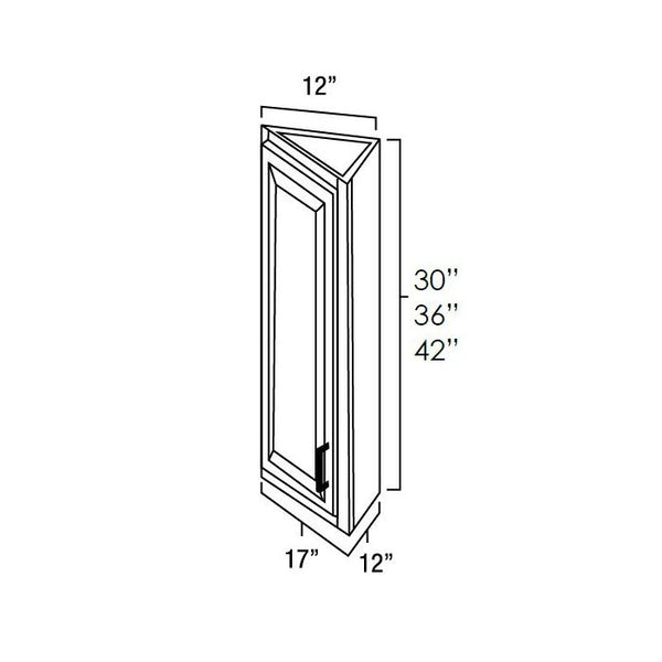 Winchester Grey Recessed Panel - 12in Wall