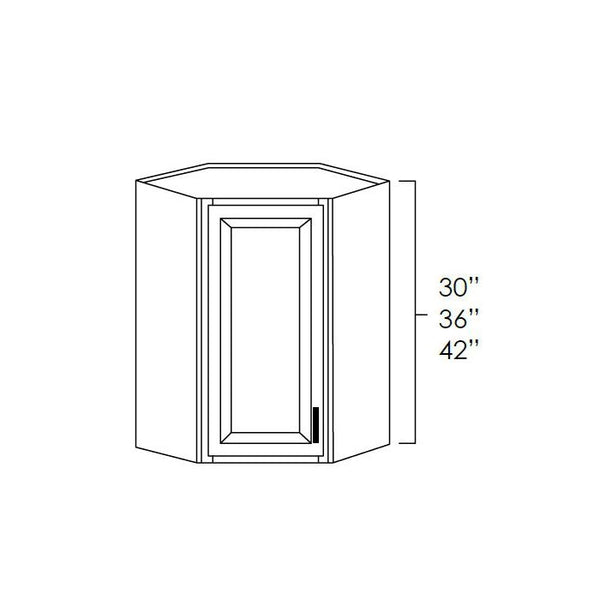 Aspen White Raised Panel - 24in Wall