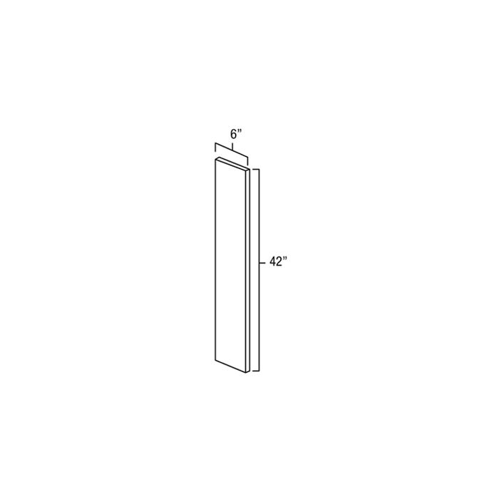 Aspen White Raised Panel - 6in Filler