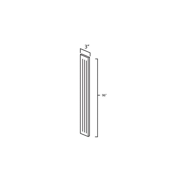 Winchester Grey Recessed Panel - 3in Filler