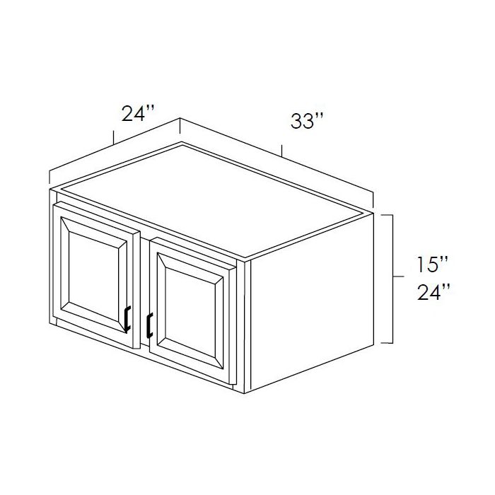 Winchester Grey Recessed Panel - 33in Wall