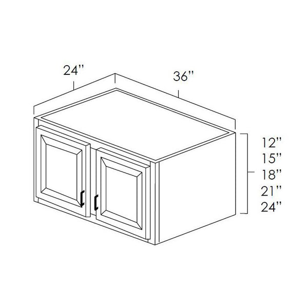 Winchester Grey Shaker - 36in Wall