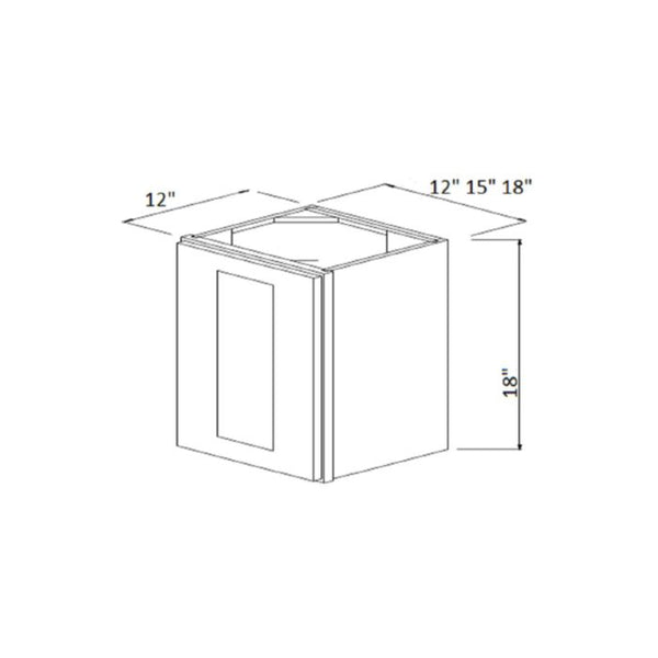 Winchester Grey Recessed Panel - 15in Wall