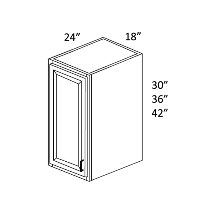 Winchester Grey Recessed Panel - 18in Wall