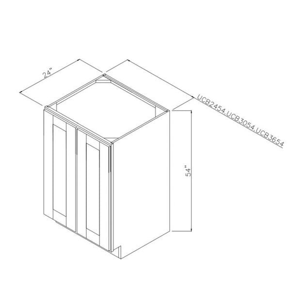 Winchester Grey Shaker - 36in Tall