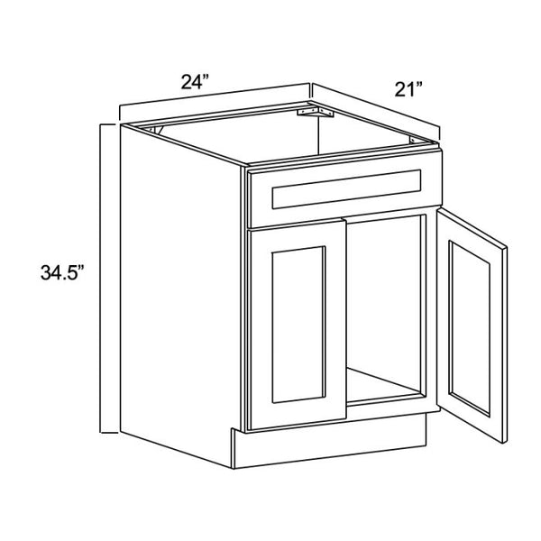 West Point Grey Recessed Panel - 24in Vanity